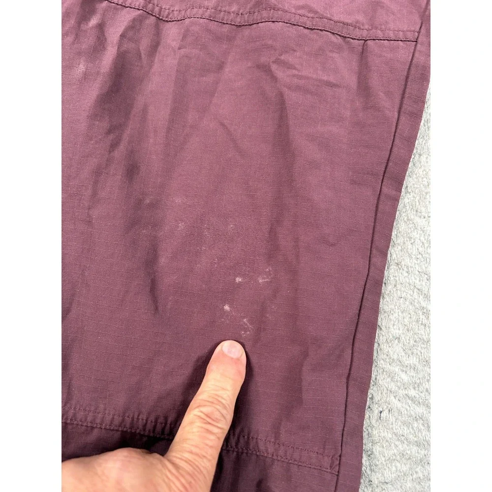 Bronze 56k Hard‎ Wear Pants Mens XL Red Baggy Nylon Cargo Track Pants